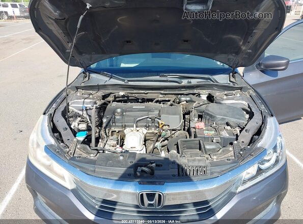 1HGCR2F37GA229569 2016 HONDA ACCORD Black უკანა ხედი