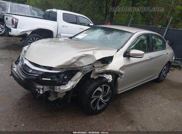 1HGCR2F3XGA023002 2016 HONDA ACCORD Beige წინა მარცხენა ხედი სამი მეოთხედიდან