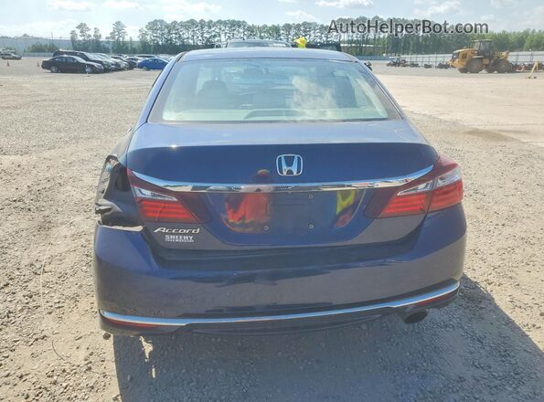 1HGCR2F3XHA296281 2017 HONDA ACCORD Blue Вид ззаду