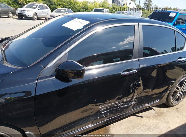 1HGCR2F51GA227379 2016 HONDA ACCORD Черный Вид спереди
