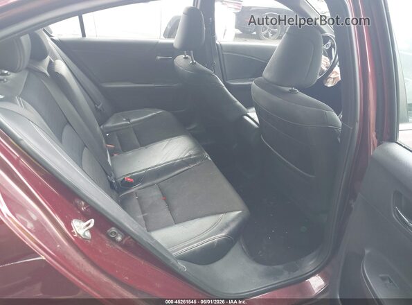 1HGCR2F52GA202829 2016 HONDA ACCORD Burgundy VIN კოდის სტიკერის ხედი