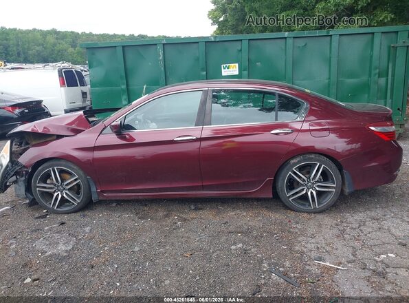 1HGCR2F52GA202829 2016 HONDA ACCORD Burgundy სალონის 360-გრადუსიანი ხედი