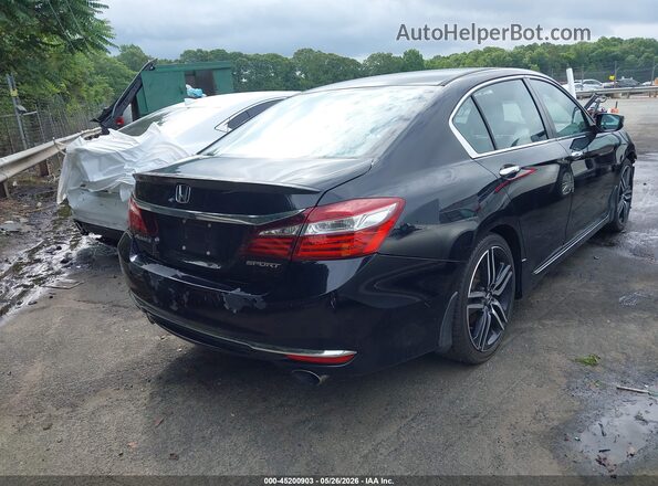 1HGCR2F53HA276505 2017 HONDA ACCORD Black უკანა მარჯვენა