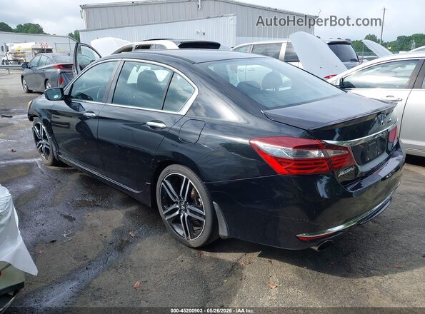 1HGCR2F53HA276505 2017 HONDA ACCORD Black უკანა მარცხენა