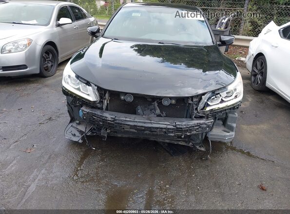 1HGCR2F53HA276505 2017 HONDA ACCORD Black წინა ხედი