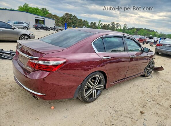 1HGCR2F55HA041622 2017 HONDA ACCORD Burgundy 