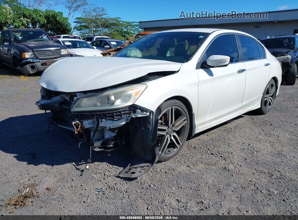 1HGCR2F57HA097335 2017 HONDA ACCORD White Vista tres cuartos delantera izquierda