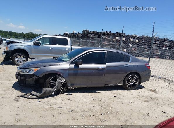 1HGCR2F57HA104056 2017 HONDA ACCORD Gray 