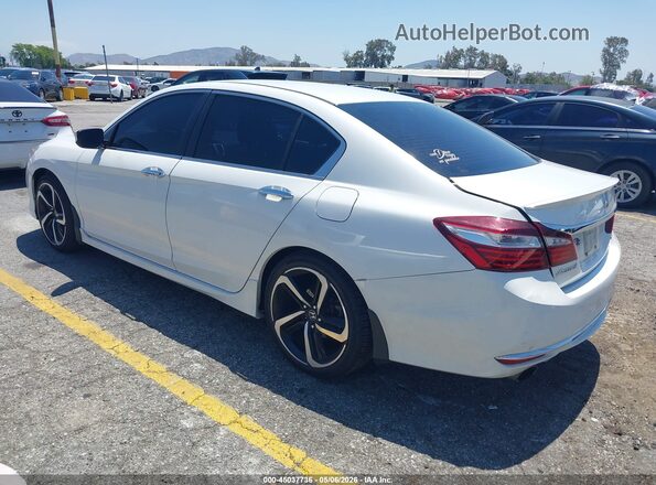 1HGCR2F57HA139809 2017 HONDA ACCORD White Rear left