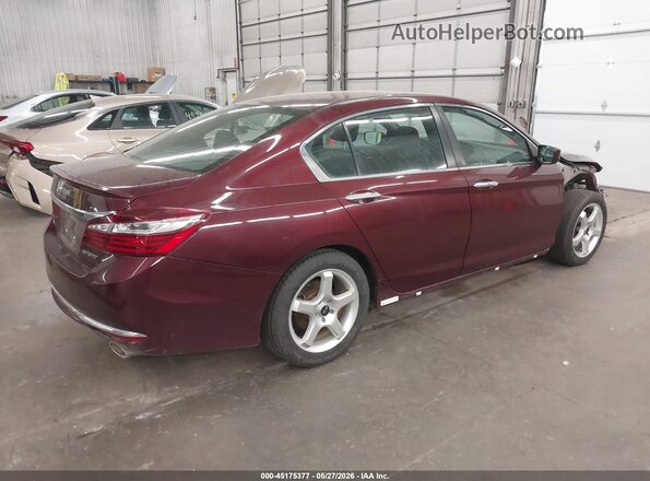 1HGCR2F58GA110723 2016 HONDA ACCORD Red Հետևի աջ