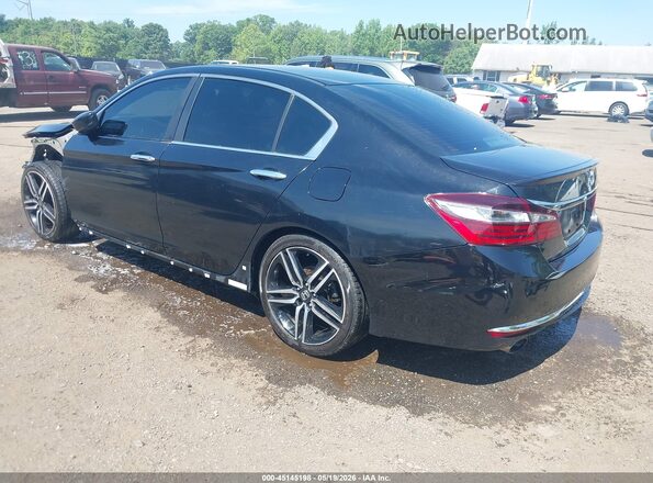 1HGCR2F58GA245460 2016 HONDA ACCORD Black Tył lewy