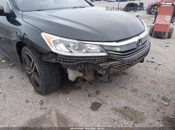 1HGCR2F5XHA224045 2017 HONDA ACCORD Black Вид спереду