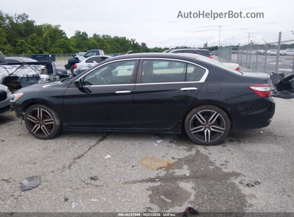 1HGCR2F5XHA224045 2017 HONDA ACCORD Black Панорамний вид салону 360°