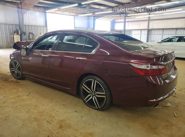 1HGCR2F64GA040596 2016 HONDA ACCORD Burgundy 