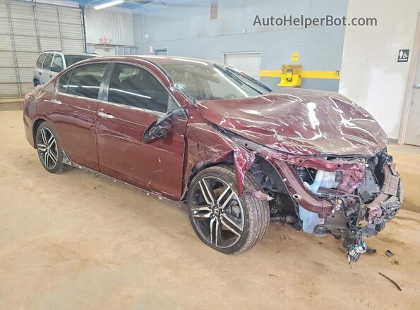 1HGCR2F64GA040596 2016 HONDA ACCORD Burgundy 