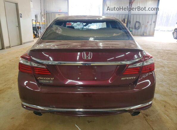 1HGCR2F64GA040596 2016 HONDA ACCORD Burgundy 