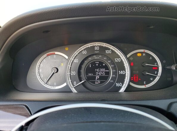 1HGCR2F70GA010522 2016 HONDA ACCORD Серебряный Вид щитка приборов