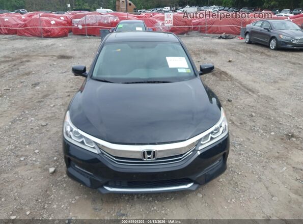 1HGCR2F72HA259664 2017 HONDA ACCORD Black ხელსაწყოთა პანელის ხედი