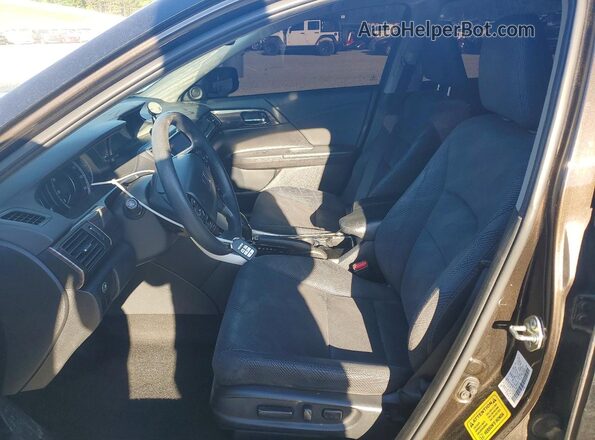 1HGCR2F73GA147678 2016 HONDA ACCORD Черный Вид салона спереди