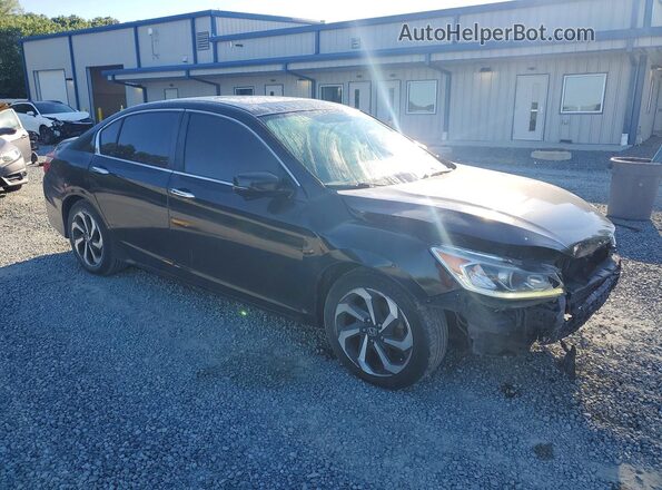1HGCR2F73GA147678 2016 HONDA ACCORD Черный Передняя правая четверть