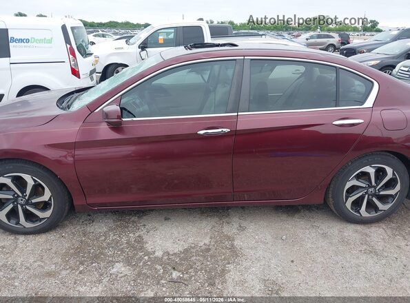 1HGCR2F77GA201743 2016 HONDA ACCORD Maroon 360 interior view
