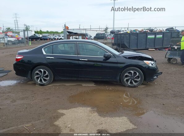 1HGCR2F7XGA225390 2016 HONDA ACCORD Черный Вид задней части салона