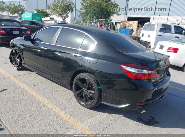 1HGCR2F85GA004837 2016 HONDA ACCORD Black Tył lewy