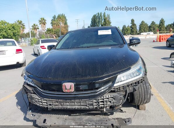 1HGCR2F85GA004837 2016 HONDA ACCORD Black Widok wnętrza z tyłu
