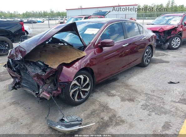 1HGCR2F86HA238180 2017 HONDA ACCORD Burgundy 
