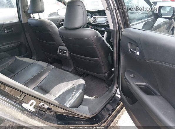 1HGCR2F87GA194432 2016 HONDA ACCORD Black Widok naklejki z numerem VIN