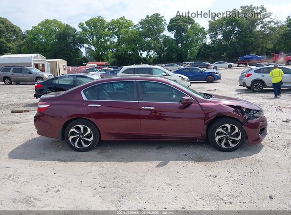 1HGCR2F90GA104174 2016 HONDA ACCORD Burgundy Սալոնի 360 աստիճան տեսք