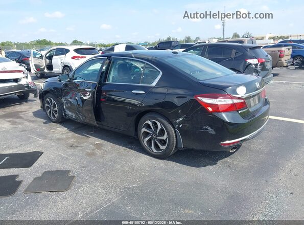 1HGCR3F09HA035641 2017 HONDA ACCORD Black Trasero izquierdo