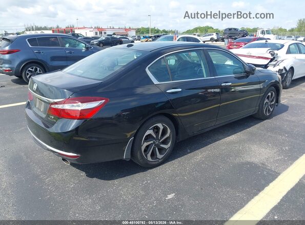 1HGCR3F09HA035641 2017 HONDA ACCORD Black Trasero derecho