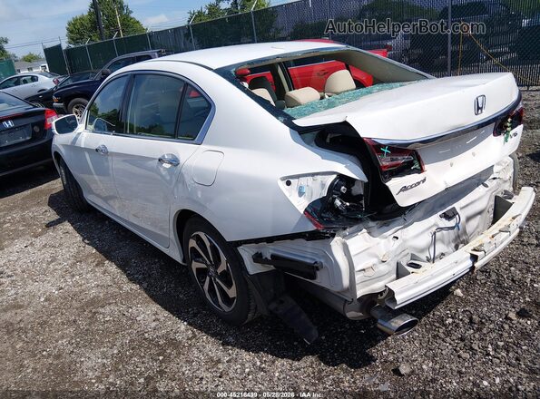 1HGCR3F80GA020496 2016 HONDA ACCORD Белый Задняя левая четверть