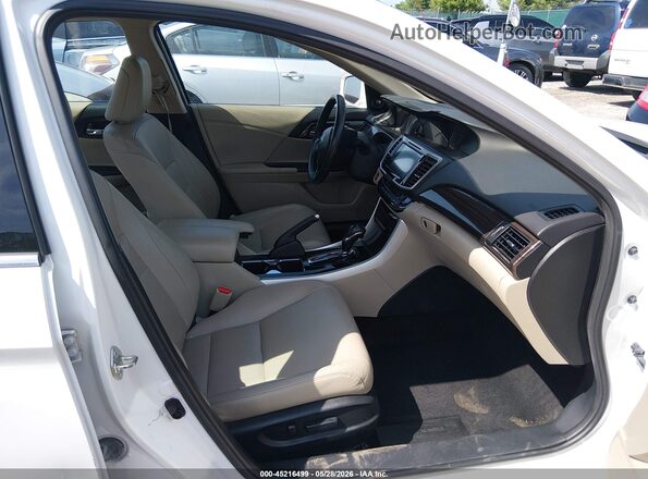 1HGCR3F80GA020496 2016 HONDA ACCORD Белый Вид салона спереди