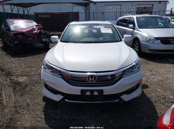 1HGCR3F80GA020496 2016 HONDA ACCORD Белый Вид задней части салона