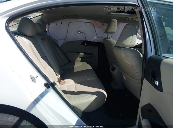 1HGCR3F86GA034287 2016 HONDA ACCORD White Widok naklejki z numerem VIN