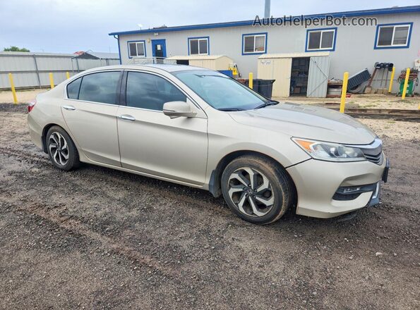 1HGCR3F86HA018902 2017 HONDA ACCORD Beige Front right
