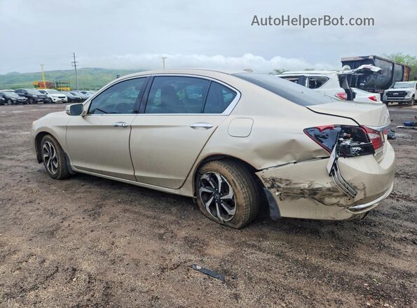 1HGCR3F86HA018902 2017 HONDA ACCORD Beige Rear left