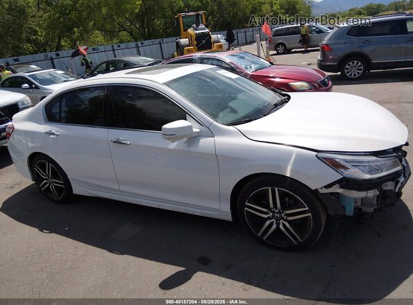 1HGCR3F91GA006664 2016 HONDA ACCORD Белый Панорамный вид салона 360°