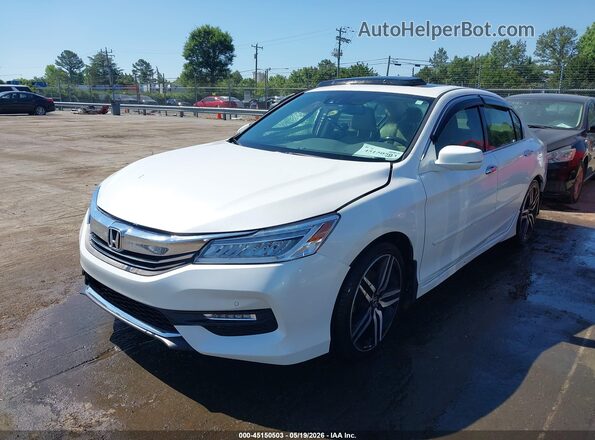 1HGCR3F94HA012895 2017 HONDA ACCORD White წინა მარცხენა ხედი სამი მეოთხედიდან