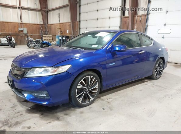 1HGCT1B77GA013368 2016 HONDA ACCORD Синий Передняя левая четверть