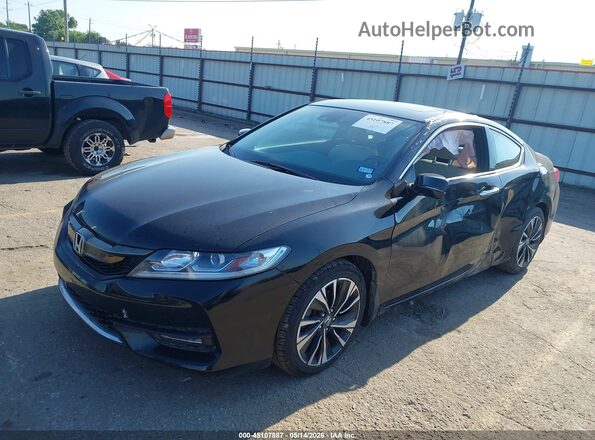 1HGCT2B92HA005221 2017 HONDA ACCORD Black Przód lewy