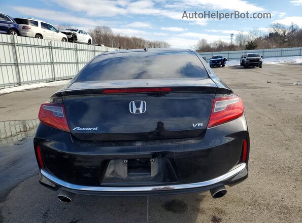 1HGCT2B98GA001995 2016 HONDA ACCORD Black Вид ззаду