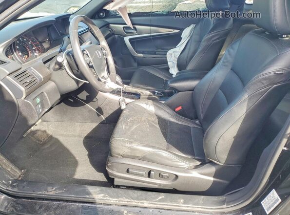 1HGCT2B98GA001995 2016 HONDA ACCORD Black Вид салону спереду