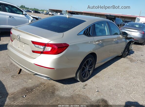 1HGCV1F10KA028464 2019 HONDA ACCORD Золотой Задняя правая четверть