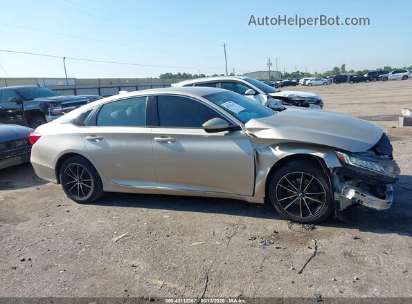 1HGCV1F10KA028464 2019 HONDA ACCORD Золотой Вид задней части салона