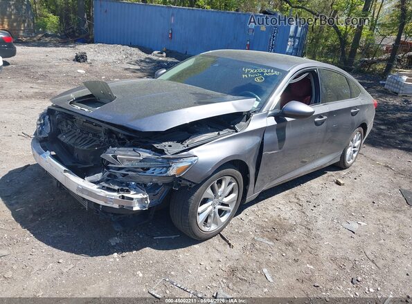 1HGCV1F10KA081262 2019 HONDA ACCORD Gray Передня ліва чверть