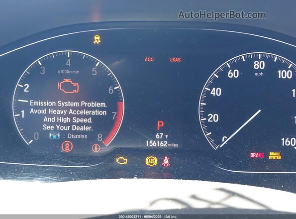1HGCV1F10KA081262 2019 HONDA ACCORD Gray Вид задніх сидінь