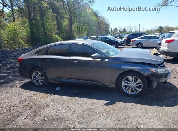1HGCV1F10KA081262 2019 HONDA ACCORD Gray Вид задньої частини салону
